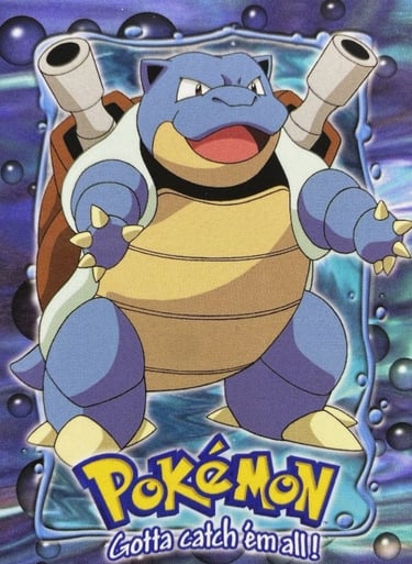E9 of E12 Blastoise Topps Pokémon The FIrst Movie
