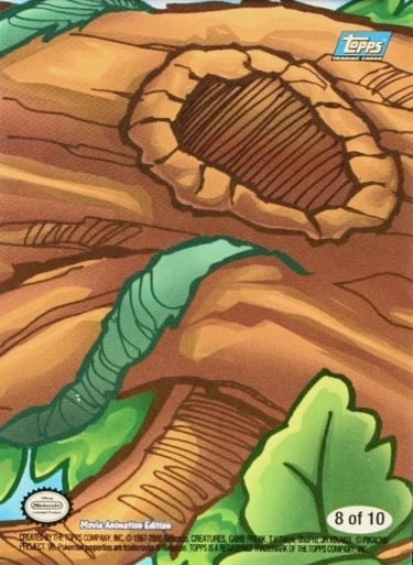 Stickers 8 of 10 Topps Pokémon The Movie 2000 back