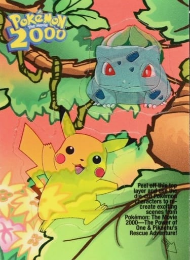 Stickers 8 of 10 Topps Pokémon The Movie 2000 front