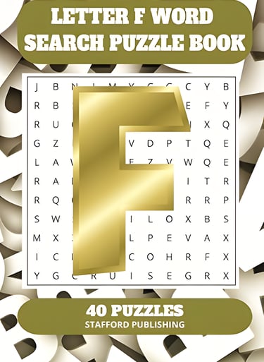 Letter F Word Search Puzzle Book