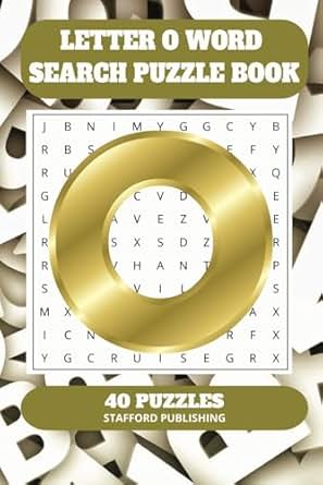 Letter O Word Search Puzzle Book