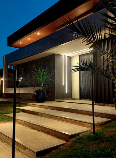 fachada residencial contemporânea