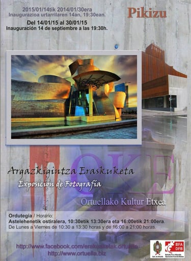 Expo Pikizu en OKE Ortuella. Cartel