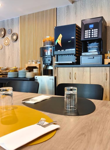 Restaurante del Hotel Focus en el Pas de la Casa, Andorra. En los Pirineos