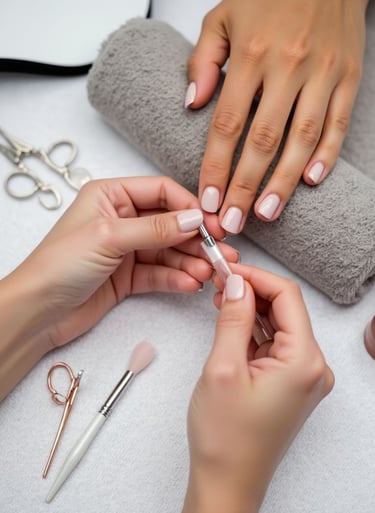 Manicure and hair styling beauty package for women in Kuala Lumpur salon