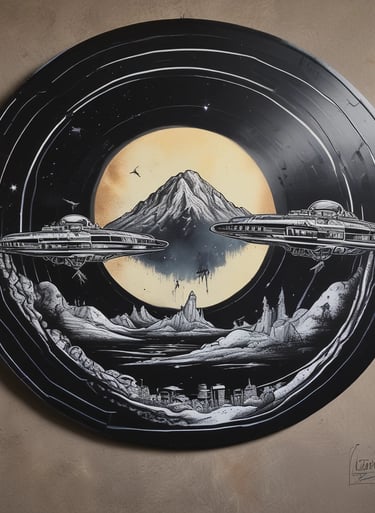 Disco de vinil personalizado ovnis