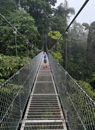 Mistico Hanging Bridges costa rica with kids