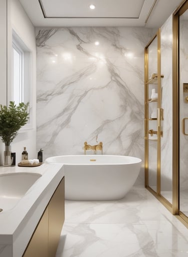 A sleek kitchen setup with modern appliances and elegant dark green accents.