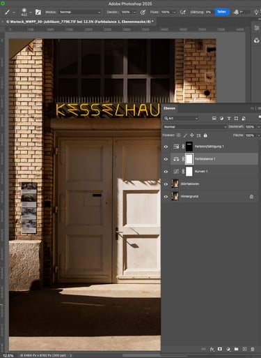 Bearbeitung eines Basel-Fotos im Photoshop-Kurs – Beispiel aus dem Kurs Bildbearbeitung