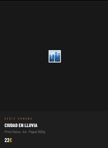 Ciudad en lluvia