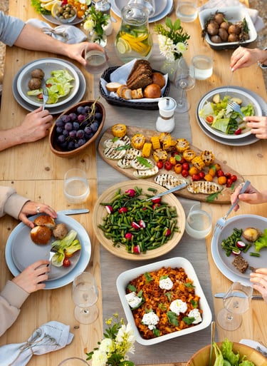 assiettes-équilibrées-repas-sains-végétariens