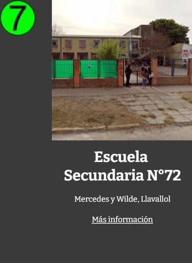 ES Escuela Secundaria 72 Llavallol