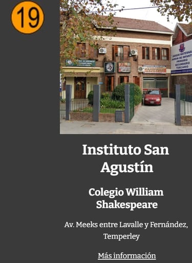 Secundario Instituto San Agustin Shakespeare Temperley
