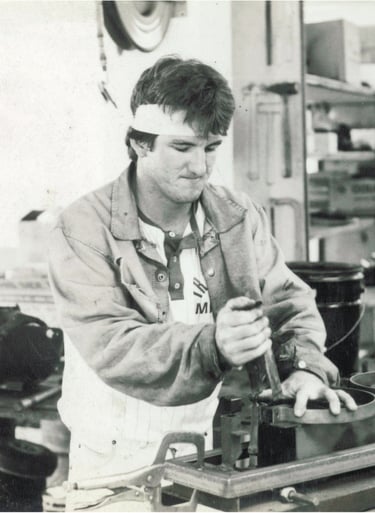 Building a parking lot paint striping machine