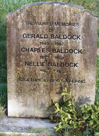 Headstone Charles Edwin Baldock and Nellie Margaret Rogers, Tunbridge Wells