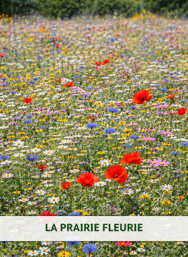 prairie fleurie biodiversite espaces verts lotissement Domaine du Parc Belbeuf