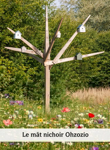 mat nichoir pour oiseaux biodiversite espaces verts lotissement Domaine du Parc Belbeuf