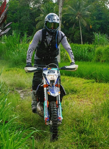 Bali volcano dirt bike tour start from Ubud