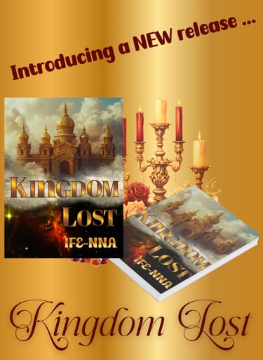 A display of the new book 'Kingdom Lost'.