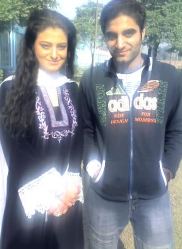 Naghman Saleem with Actress Laiba Khan