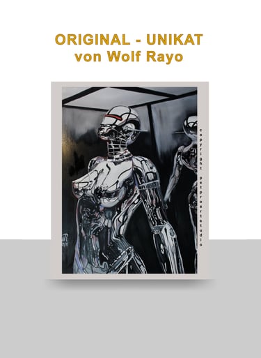Original Handgemaltes Ölgemälde von Wolfgang Rayo