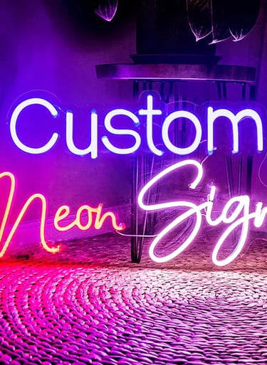 Led neon sign custom untuk dekorasi interior dan eksterior. Hubungi Angel Family Laser, Jabodetabek.