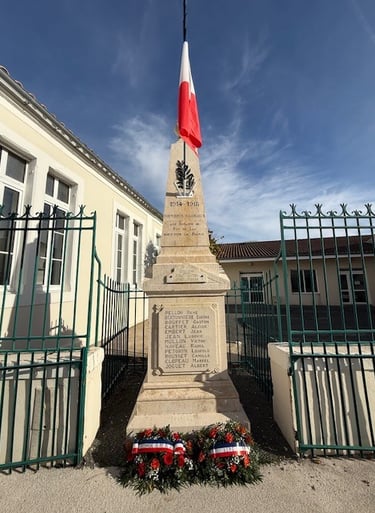 rechampissage monument aux morts