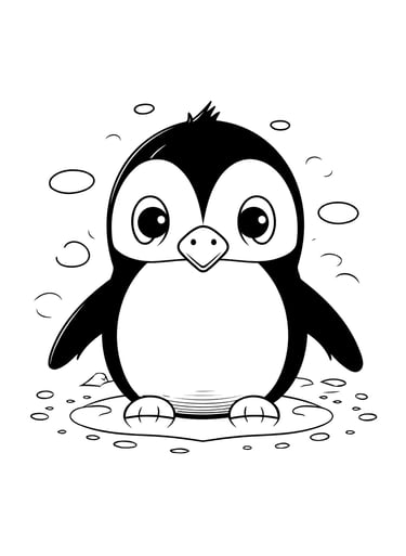 coloriage pinguin