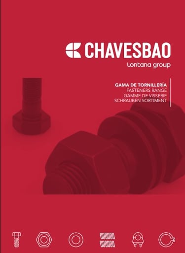 Gama de tornillería Chavesbao Lantana Group para fijaciones de alta resistencia.