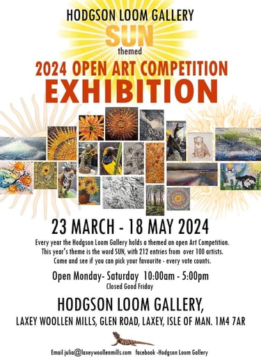 An ad for the 2024 Open Art Competion at the hodgson Loom Exhibition.