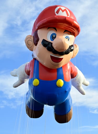New Mario Balloon, full body view, 2025