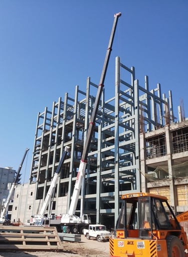 Asia's Largest Dry Milk Powder PlantWelded Erection in Amulfed Dairy, Ahmedabad, Gujarat