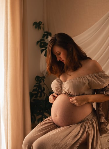 Grossesse lifestyle lumière dorée Sarrebourg