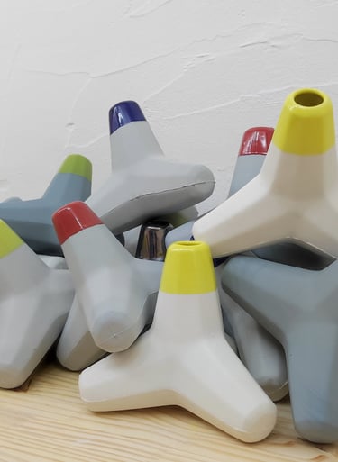Accumulation de Tétrapodes "Tetra", d'Anthony Bortoluzzi