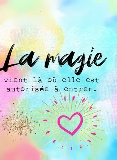 la magie vient là où elle est autorisée à entrer - libération du péricarde Céline & Florine 