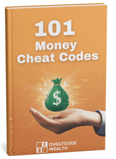 a book cover of 101 money cheat codes