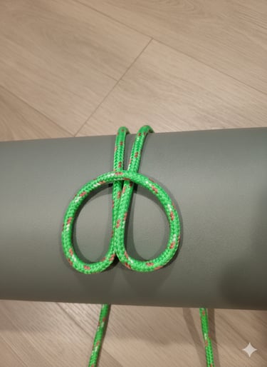 Cow hitch for gripping PVC pipe and slick conduit