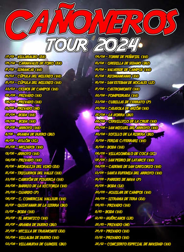 gira 2024 grupo de versiones cañoneros