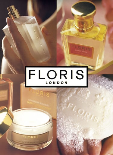 advertising flyer with Floris toiletries