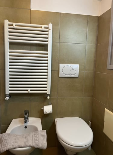 Bagno camera singola Hotel Aurora Colico