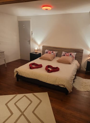 Sejour st valentin votre nid douillet dans la chambre Nicole et Germain spécialement aménagée