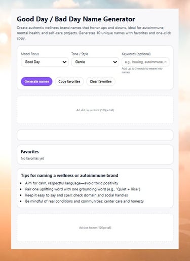 a website page with a good example of a good day