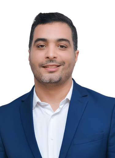Mohamed HOUSNI in a blue suit and white shirt