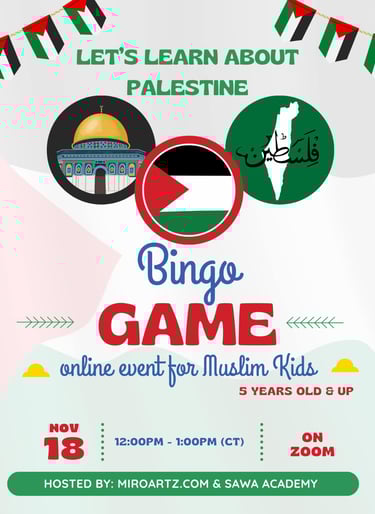 Palastine Islamic events with Sawa Academy