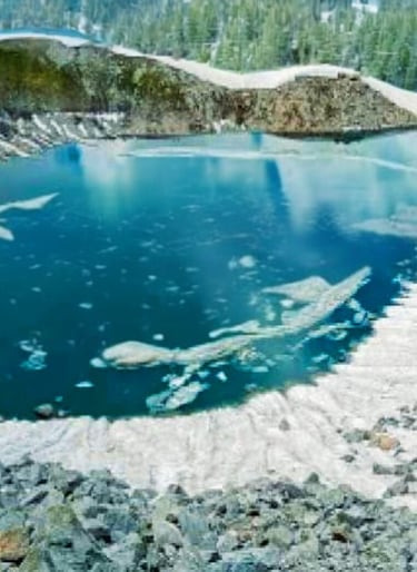 Amazing view of Ansoo Lake Pakistan 