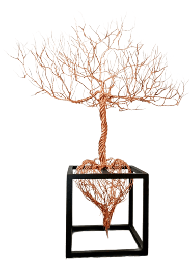 Arbre de vie en fil de cuivre - Wilfrid Bricourt