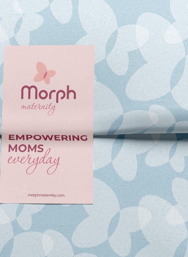 Pregnancy care brand identity and logo design, pattern design