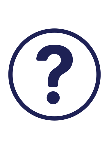 an icon of a question mark with a circle around it