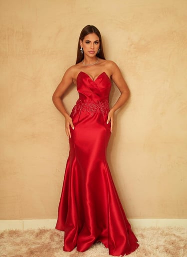 Vestido de festa longo - Spaço Glamour Recife