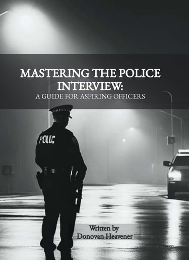 This police interview prep ebook gives applicants a clear structure.